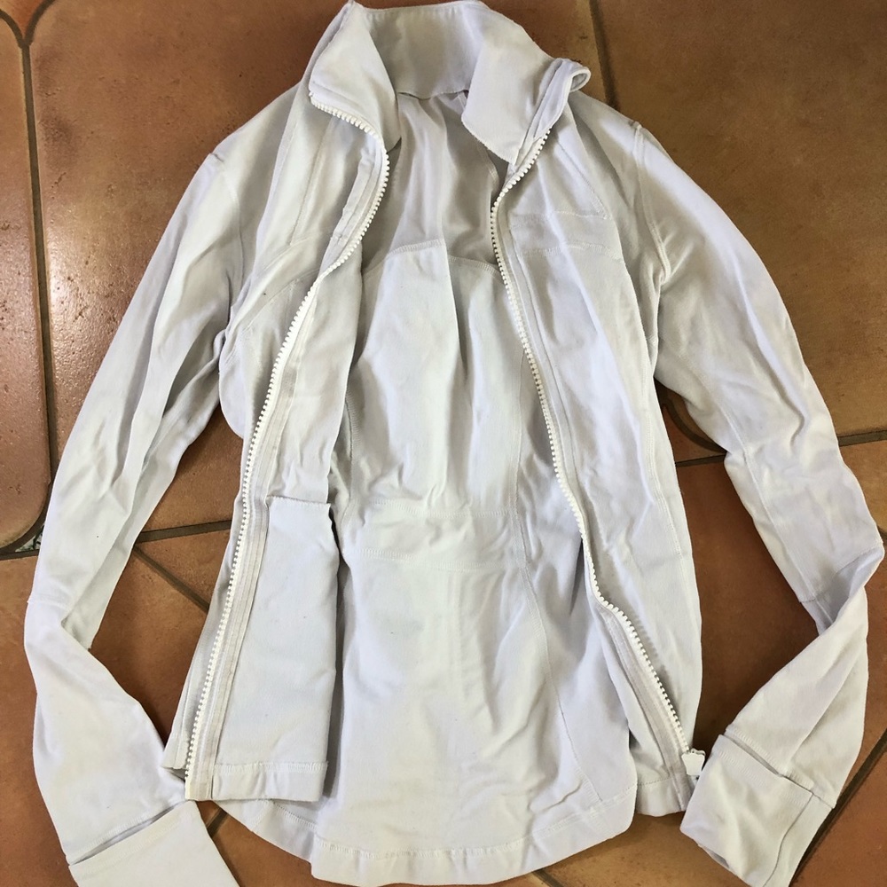 White Lululemon Zipup Jacket